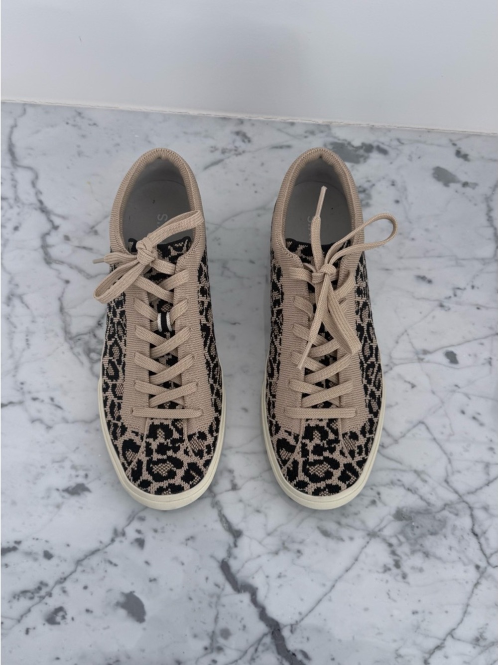 Rothy’s The Lace Up Sneakers in Little Desert Cat
